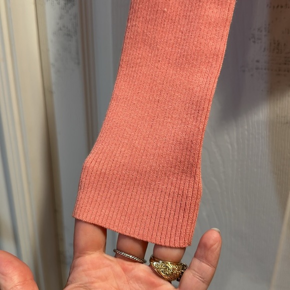 REISS Pink Lightweight Cardigan Open Coccon Sweater Shrug S/M balletcore - Picture 4 of 7